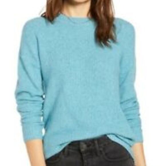 NWOT Something Navy Flecked Ribbed Knit Sweater - Picture 1 of 11